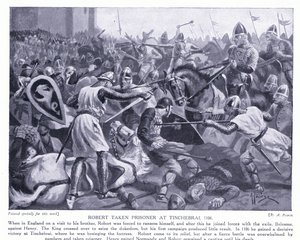 Robert capturado en Tinchebrai AD1106